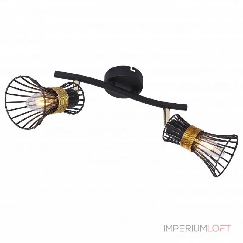 Спот Globo Purra 54814-2 Цвет арматуры черный Цвет плафонов золото от ImperiumLoft Спот Globo Purra 54814-2 Цвет арматуры черный Цвет плафонов золото от ImperiumLoft