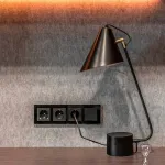 Выключатель одноклавишный без рамки Werkel черный матовый W1110008 от ImperiumLoft