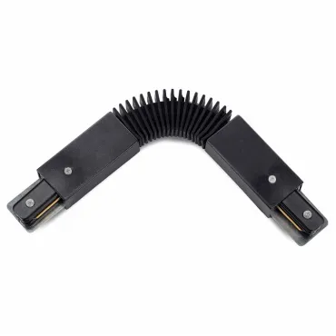 Соединитель с токопроводом гибкий для треков Arte Lamp Track Accessories A150006 Цвет арматуры черный Цвет плафонов белый