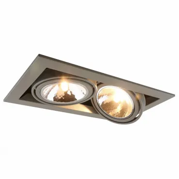 Встраиваемый светильник Arte Lamp Cardani A5949PL-2GY Цвет арматуры серый Цвет плафонов прозрачный