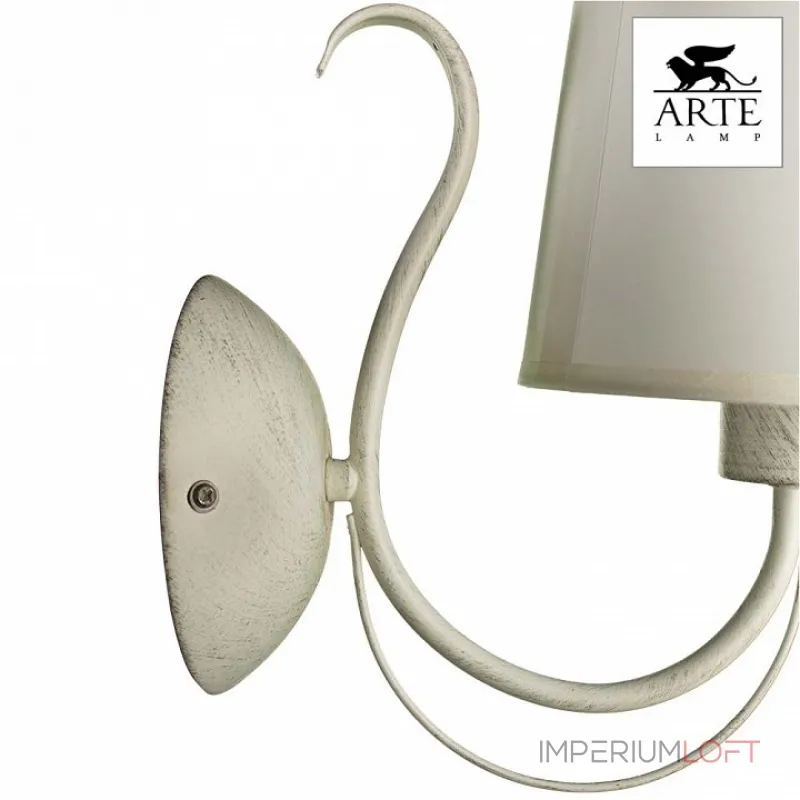 Бра Arte Lamp Orlean A9310AP-1WG Цвет арматуры золото Цвет плафонов белый от ImperiumLoft