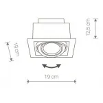 Встраиваемый светильник Nowodvorski Downlight 9571 от ImperiumLoft