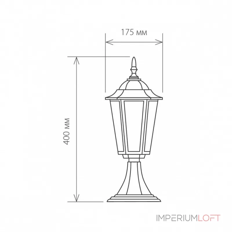 Наземный низкий светильник Elektrostandard GL 1004 GL 1004S черное золото от ImperiumLoft