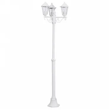 Фонарный столб Eglo ПРОМО Laterna 5 22996 Цвет арматуры белый Цвет плафонов прозрачный