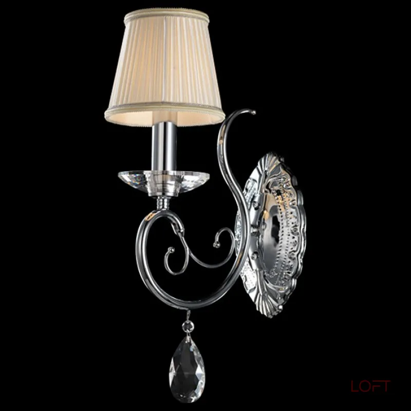 Бра Osgona Ricerco 693614 Цвет арматуры хром Цвет плафонов кремовый от ImperiumLoft