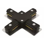 Соединитель с токопроводом X-образный для треков Arte Lamp Track Accessories A110006 Цвет арматуры черный Цвет плафонов белый от ImperiumLoft
