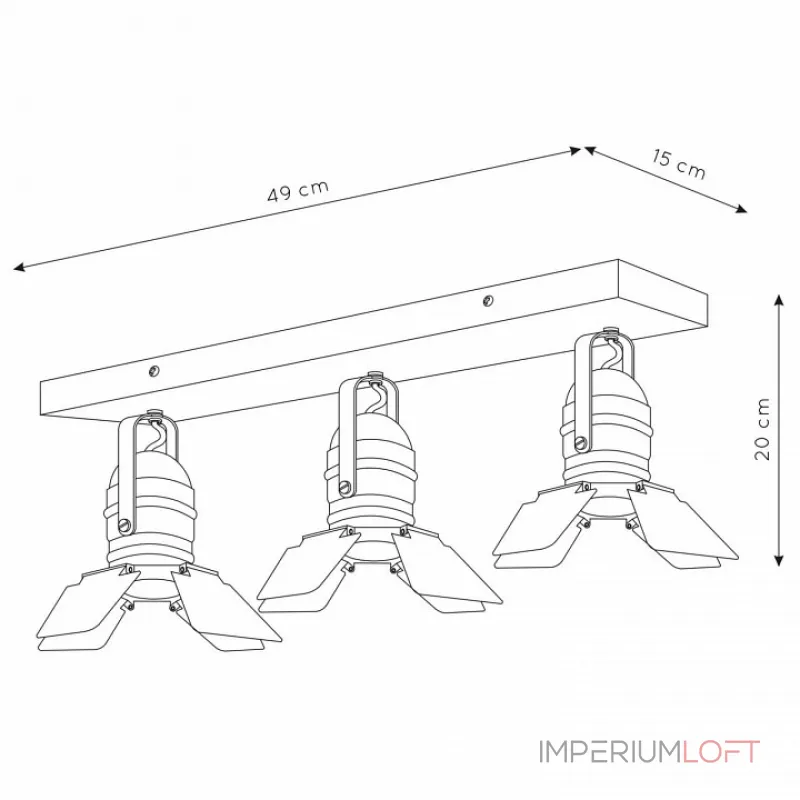 Спот Lucide Picto 17997/03/35 Цвет плафонов синий Цвет арматуры серый от ImperiumLoft