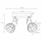 Спот Lucide Paulien 08927/02/66 Цвет плафонов черный Цвет арматуры розовый от ImperiumLoft
