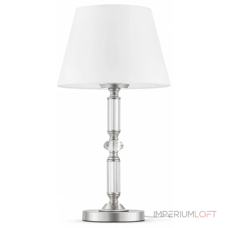 Настольная лампа декоративная Maytoni Riverside MOD018TL-01CH Цвет арматуры хром Цвет плафонов белый от ImperiumLoft Настольная лампа декоративная Maytoni Riverside MOD018TL-01CH Цвет арматуры хром Цвет плафонов белый от ImperiumLoft