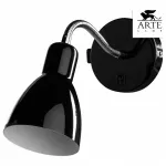 Бра Arte Lamp Dorm A1408AP-1BK Цвет арматуры хром Цвет плафонов черный от ImperiumLoft