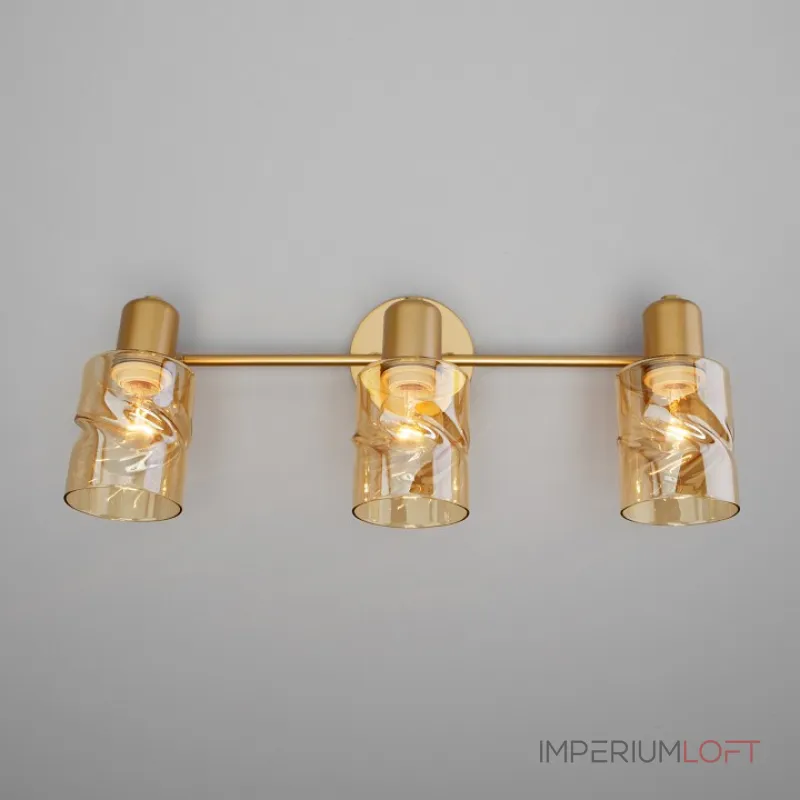 Бра Eurosvet Ansa 20120/3 перламутровое золото Цвет плафонов янтарный Цвет арматуры золото от ImperiumLoft