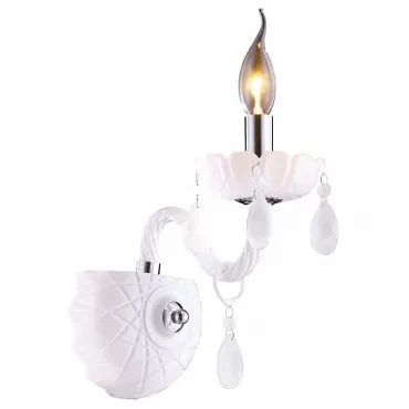 Бра Arte Lamp Teatro A3964AP-1WH Цвет арматуры хром Цвет плафонов белый Бра Arte Lamp Teatro A3964AP-1WH Цвет арматуры хром Цвет плафонов белый