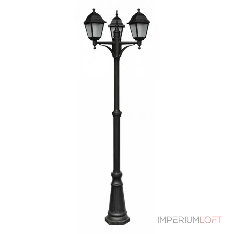 Фонарный столб Arte Lamp Bremen A1017PA-3BK Цвет арматуры черный Цвет плафонов прозрачный от ImperiumLoft Фонарный столб Arte Lamp Bremen A1017PA-3BK Цвет арматуры черный Цвет плафонов прозрачный от ImperiumLoft