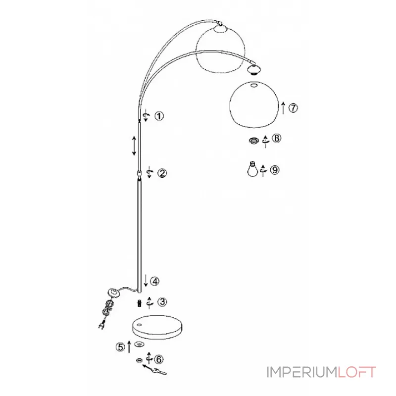Торшер Globo Newcastle 58227 Цвет арматуры хром Цвет плафонов белый от ImperiumLoft Торшер Globo Newcastle 58227 Цвет арматуры хром Цвет плафонов белый от ImperiumLoft