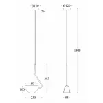 Подвесной светильник Maytoni MOD126PL-01B