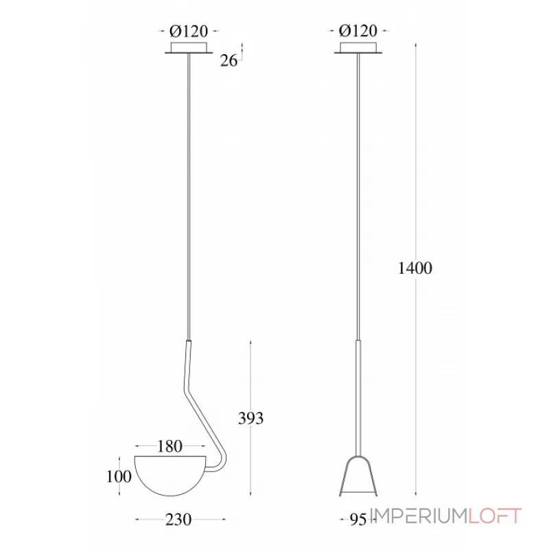 Подвесной светильник Maytoni MOD126PL-01B Подвесной светильник Maytoni MOD126PL-01B
