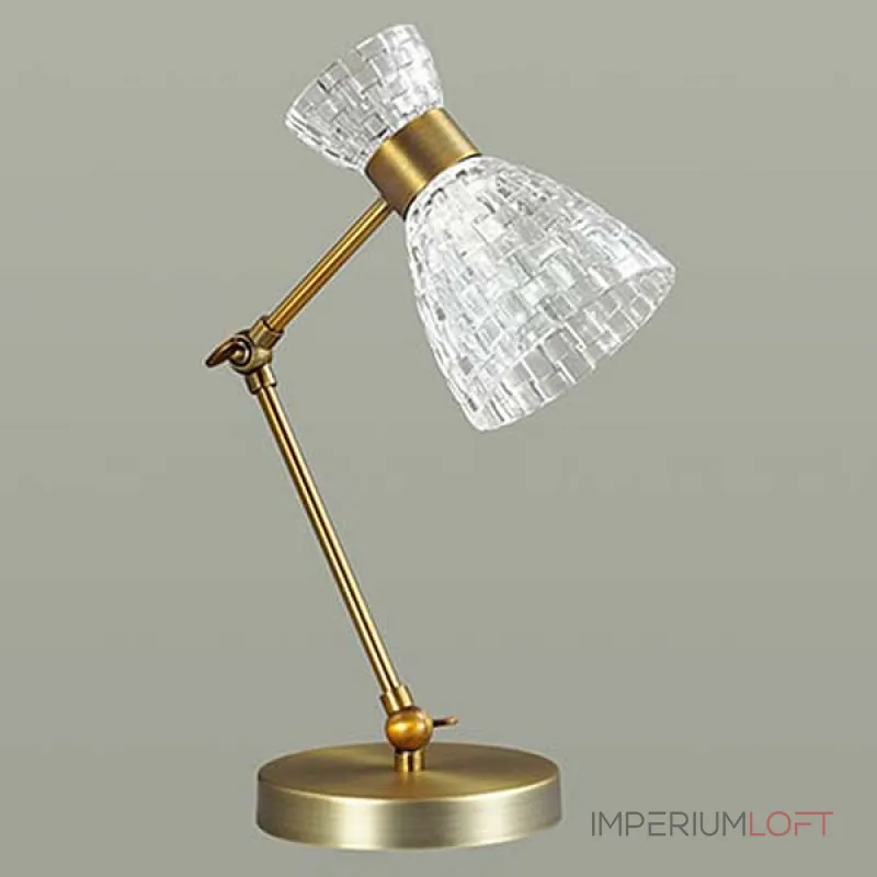 Настольная лампа декоративная Lumion Jackie 3704/1T Цвет арматуры бронза Цвет плафонов прозрачный от ImperiumLoft