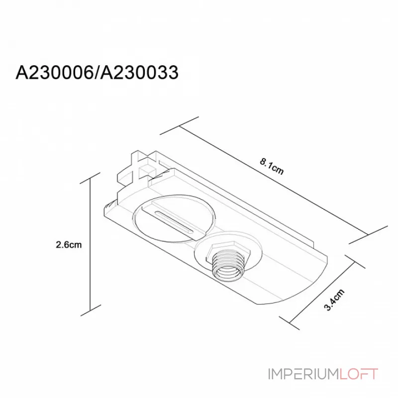 Переходник для трека Arte Lamp Track Accessories A230033 от ImperiumLoft Переходник для трека Arte Lamp Track Accessories A230033 от ImperiumLoft