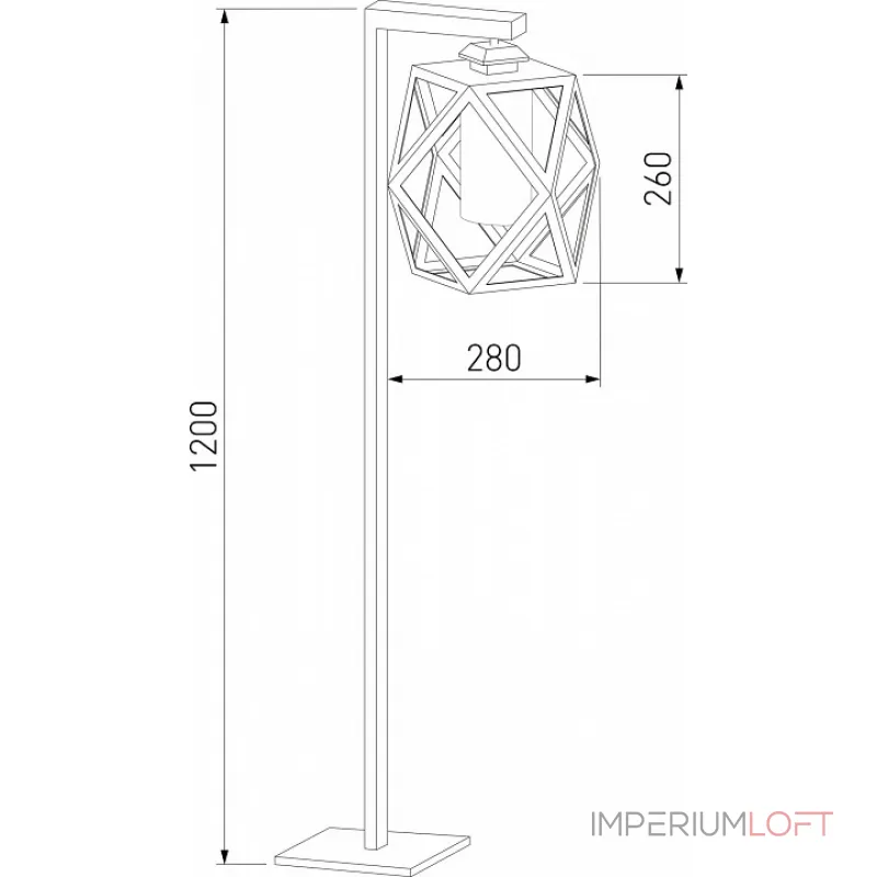 Наземный высокий светильник Elektrostandard Ambra 35133/F от ImperiumLoft
