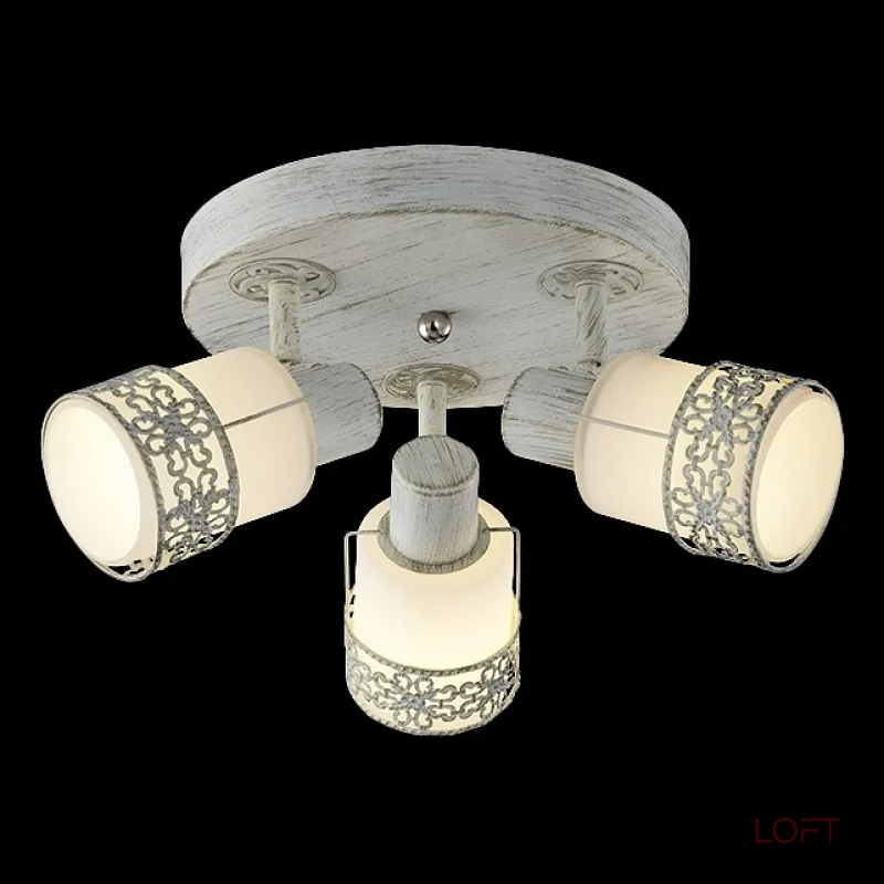 Спот Eurosvet 20025-20026 20026/3 белый с золотом Цвет арматуры золото от ImperiumLoft