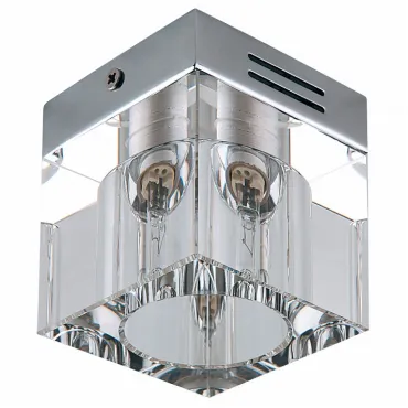 Накладной светильник Lightstar Alta QUBE 104010 Цвет арматуры хром Цвет плафонов прозрачный