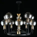 Подвесная люстра Aployt Rozet APL.902.03.11 Цвет арматуры бронза Цвет плафонов серый от ImperiumLoft