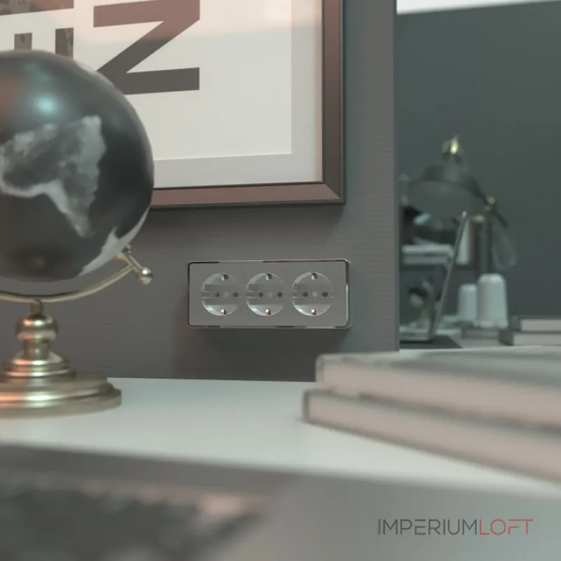 Розетка с заземлением и шторками Werkel Gallant W5073106 Цвет арматуры серебро от ImperiumLoft Розетка с заземлением и шторками Werkel Gallant W5073106 Цвет арматуры серебро от ImperiumLoft