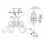 Потолочная люстра Gillian 54983-6D Globo