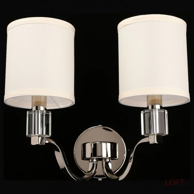 Бра Aployt Ivet APL.706.01.02 Цвет арматуры хром Цвет плафонов кремовый от ImperiumLoft