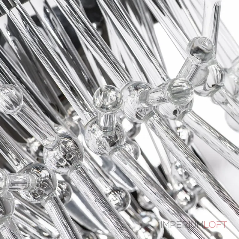 Накладной светильник Divinare Vetro 7565/02 AP-1 Цвет плафонов прозрачный Цвет арматуры никель от ImperiumLoft