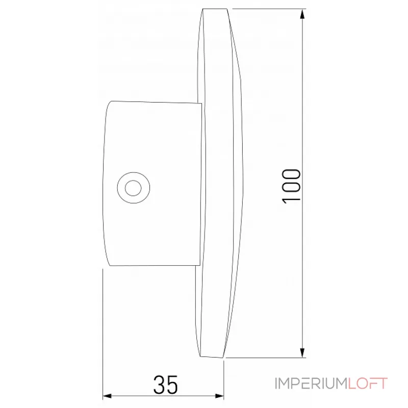 Настенный светильник Elektrostandard Mini Disc Mini Disc черный жемчуг (MRL LED 1126) от ImperiumLoft