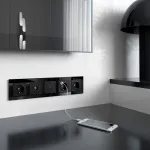 Розетка с заземлением, шторками и 2хUSB, без рамки Werkel W117 7 W1171508 от ImperiumLoft