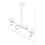 Люстра на штанге Freya FR5201PL-06B