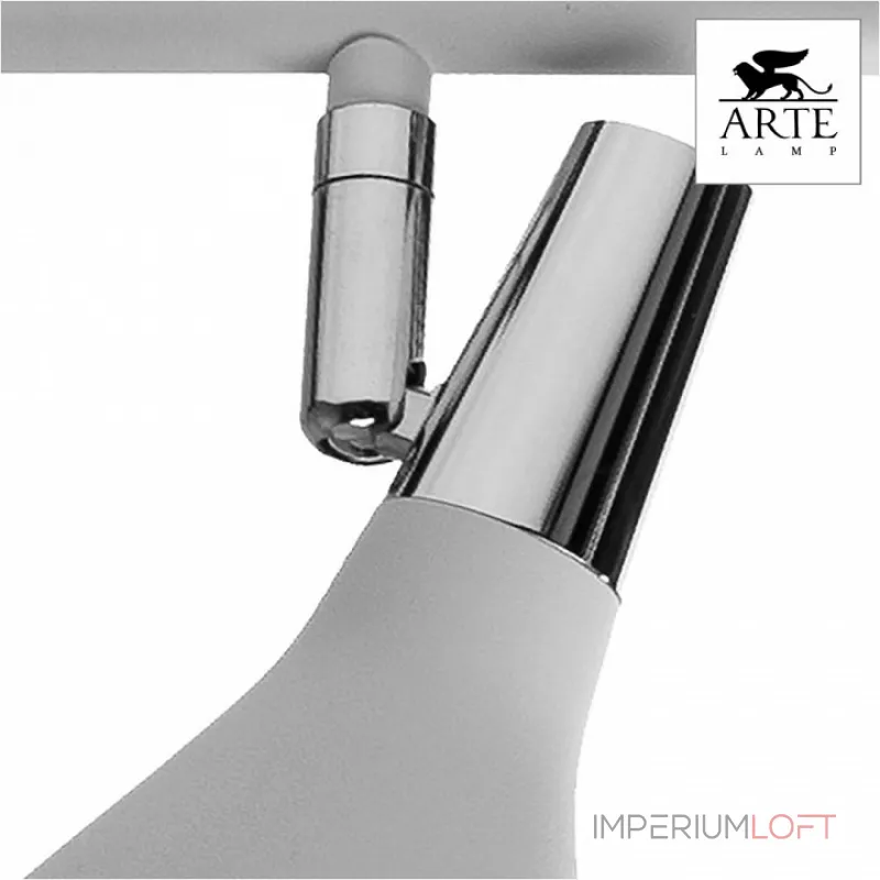 Спот Arte Lamp Ciclone A9154PL-4WH Цвет арматуры хром Цвет плафонов белый от ImperiumLoft Спот Arte Lamp Ciclone A9154PL-4WH Цвет арматуры хром Цвет плафонов белый от ImperiumLoft