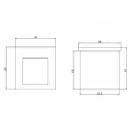 Встраиваемый светильник Maytoni Arca O038-L3W от ImperiumLoft