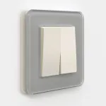 Выключатель двухклавишный без рамки Werkel Айвори матовые W1120062 от ImperiumLoft