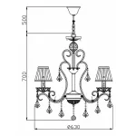 Подвесная люстра Maytoni Triumph ARM288-05-G 