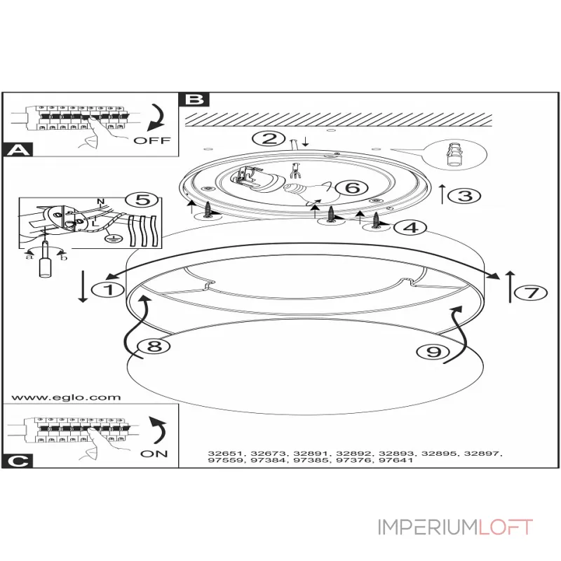Накладной светильник Eglo ПРОМО Viserbella 97641 Цвет арматуры кремовый Цвет плафонов золото от ImperiumLoft