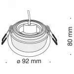 Встраиваемый светильник Maytoni Akron DL025-2-01W Цвет арматуры белый от ImperiumLoft