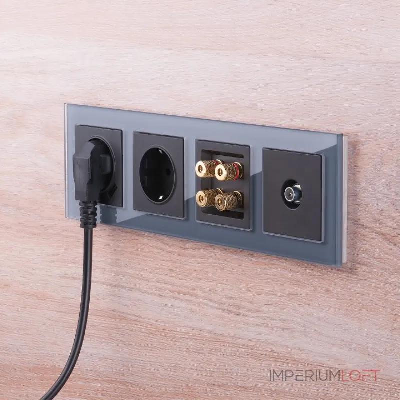 Рамка на 4 поста Werkel Favorit (серый) W0041115 от ImperiumLoft Рамка на 4 поста Werkel Favorit (серый) W0041115 от ImperiumLoft