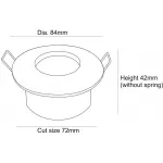 Встраиваемый светильник Deko-Light Deckeneinbauring 110001 Цвет арматуры серебро Цвет плафонов прозрачный от ImperiumLoft