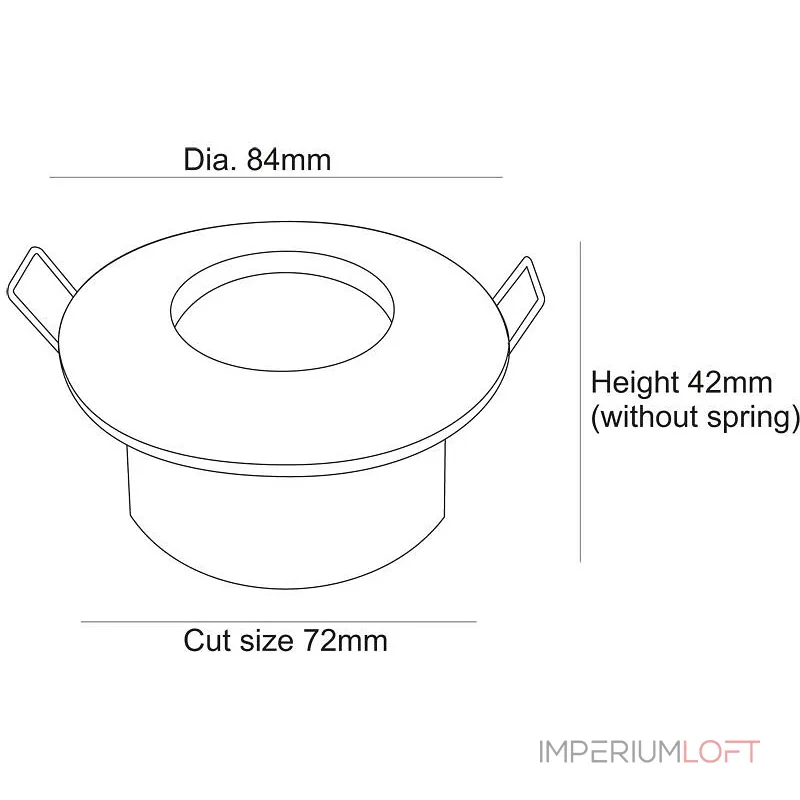 Встраиваемый светильник Deko-Light Deckeneinbauring 110001 Цвет арматуры серебро Цвет плафонов прозрачный от ImperiumLoft