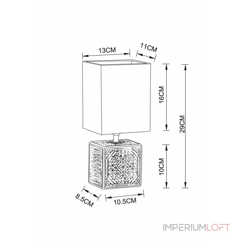 Настольная лампа декоративная Arte Lamp Fiori A4429LT-1WA Цвет плафонов белый Цвет арматуры белый от ImperiumLoft
