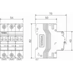 Автоматический выключатель 3P Werkel Автоматические выключатели W903P634 от ImperiumLoft