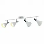 Спот Arte Lamp Ciclone A9154PL-4WH Цвет арматуры хром Цвет плафонов белый от ImperiumLoft