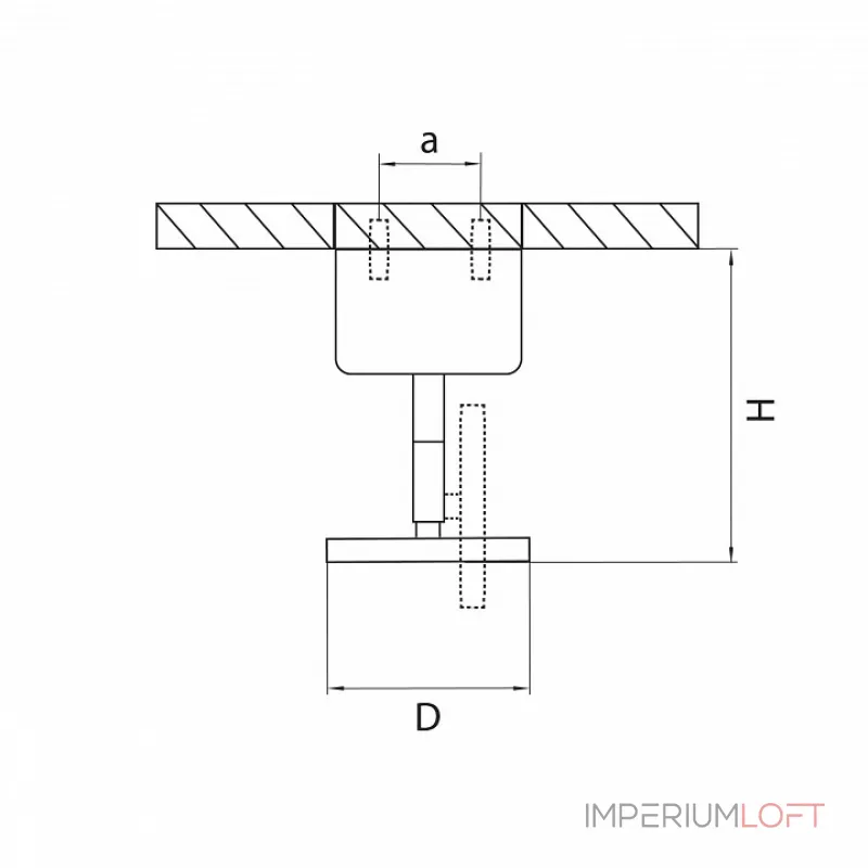 Основание на штанге Lightstar Rullo 590010 от ImperiumLoft
