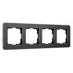 Рамка на 4 поста Werkel Platinum черный W0042608 от ImperiumLoft