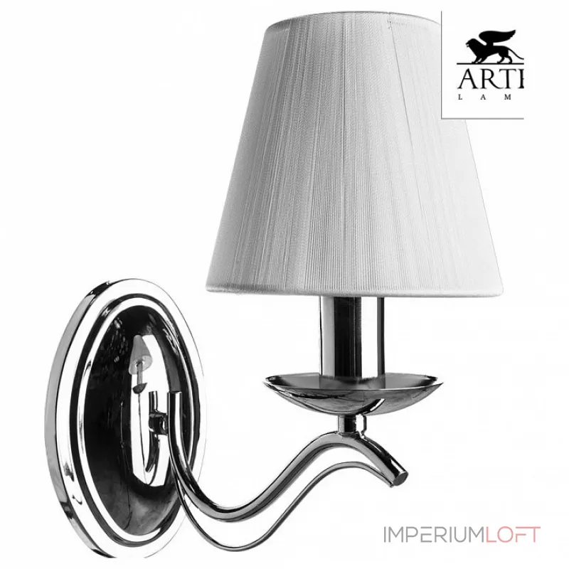 Бра Arte Lamp Domain A9521AP-1CC Цвет арматуры хром Цвет плафонов белый от ImperiumLoft Бра Arte Lamp Domain A9521AP-1CC Цвет арматуры хром Цвет плафонов белый от ImperiumLoft