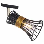 Спот Globo Purra 54814-2 Цвет арматуры черный Цвет плафонов золото от ImperiumLoft