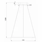 Подвесной светильник Donolux 111024 S111024/1SQ 45W Black In
